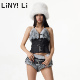 辣妹皮草上衣抹胸女 Li吊带背心冬新款 曾雪瑶胡静怡同款 Linyi