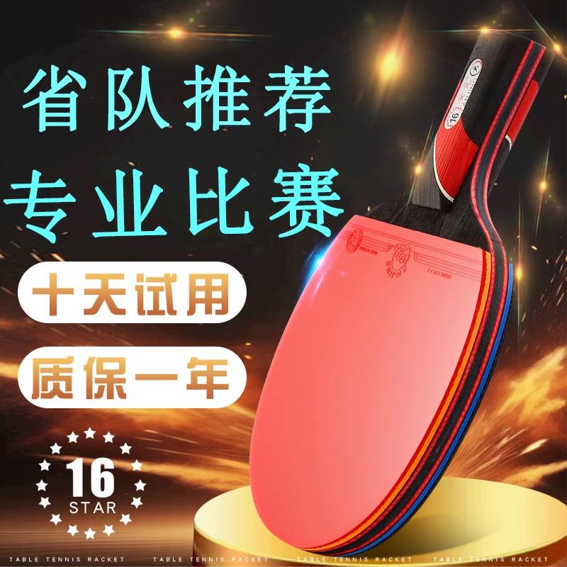 乒乓球拍均衡型成人比赛专业碳素