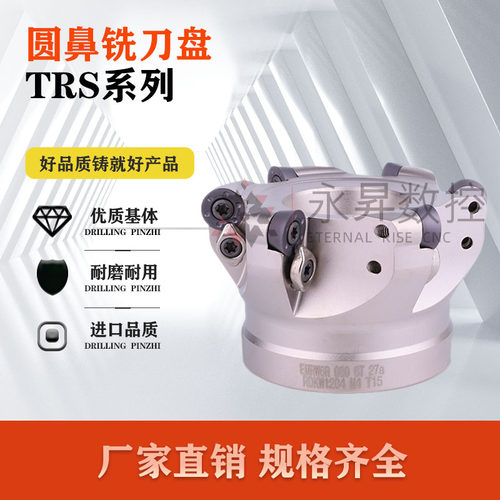 TRS 圆鼻刀盘 R5 R6 厚刀片 数控面铣刀盘 50 63 80 100 125