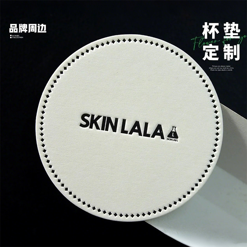 杯垫定制logo吸水纸质一次性纸垫图片