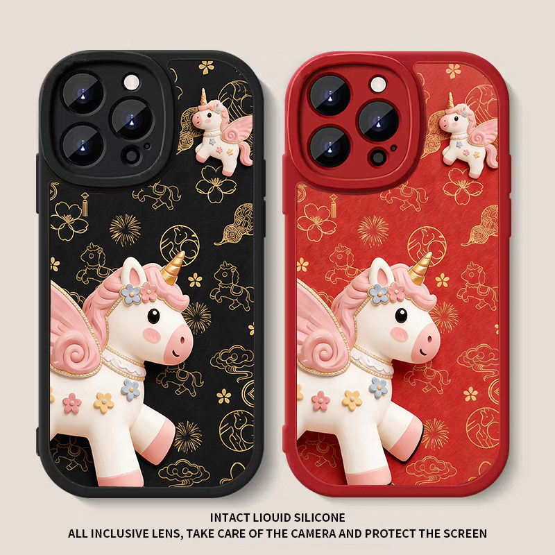 2026马年小羊皮纹适用OPPO a6/a5/a3/a2/a1pro/a97/a58x/a57手机壳findx9/8/7/6新年情侣硅胶防摔软壳保护套