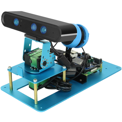 树莓派4bai视觉开发云台人脸识别