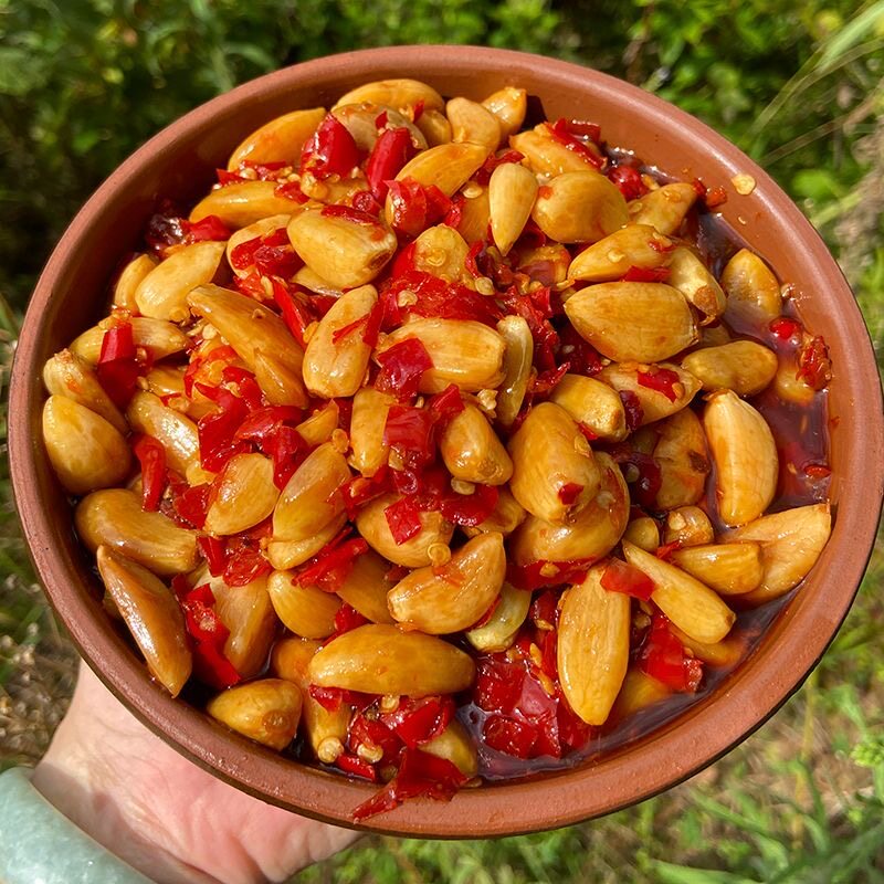 江西特色剁椒蒜心米新鲜蒜米腌制香辣下饭菜即食泡菜酱菜蒜瓣