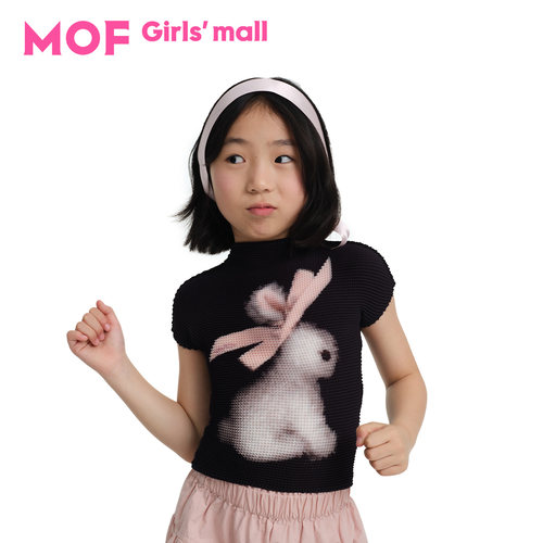 MOF少女百货丝带兔褶皱衫儿童款