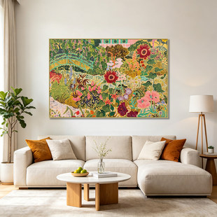 涂鸦风挂画Camilla Perkins装饰画客厅卧室小众温馨复古壁画