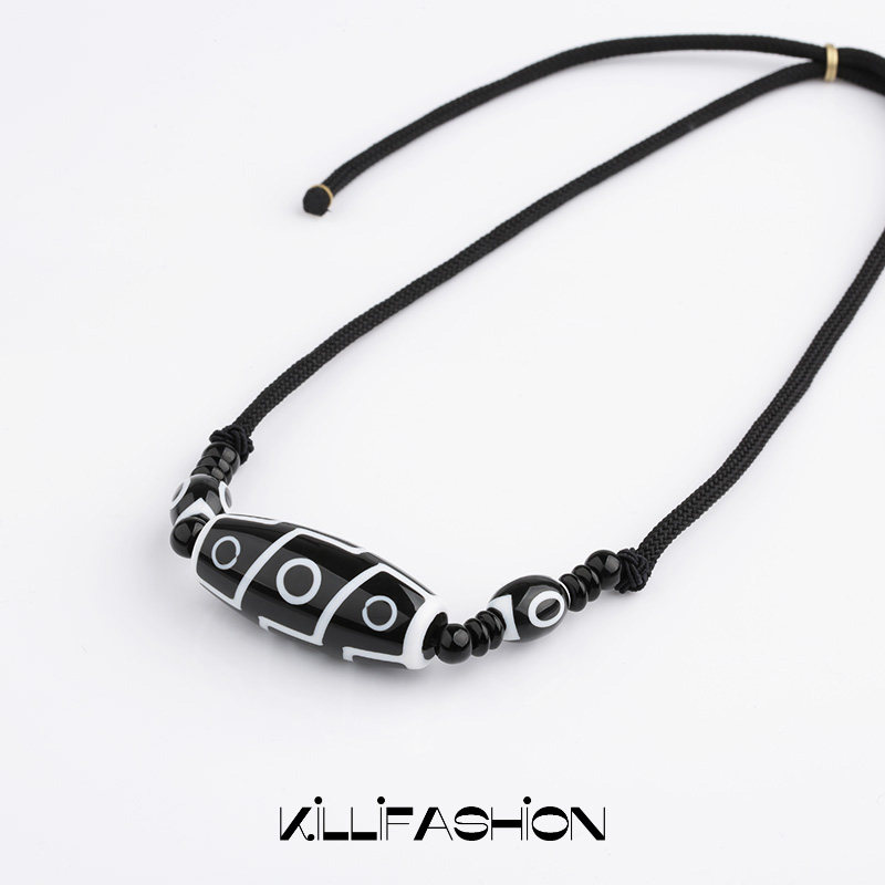 天珠串珠吊坠民族风项链