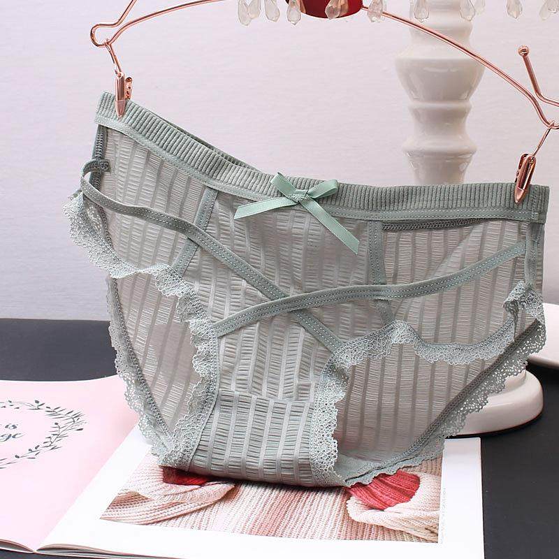 Hollow girls underwear ladies low waist pure cotton crotch