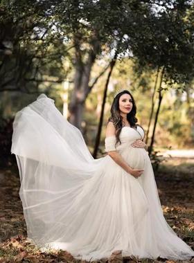 Fluttering Fluttering Pregnant Mercerized Dress Cotton