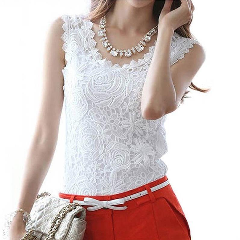 T-shirt suspender lace size large top sleeveless bottom