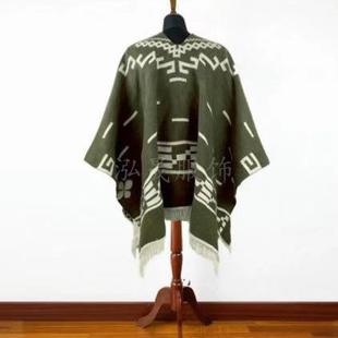 tassel windproof peplum shawl winter outer geometric