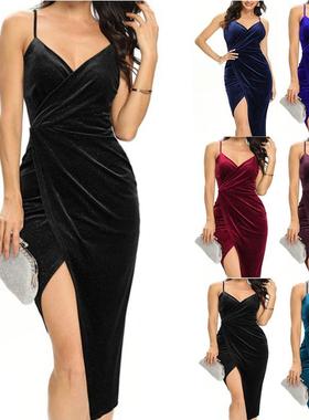 sexy slit slim silhouette spring your smooths side womens