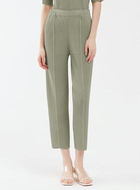 trousers scale pants pleated slim women for solid skinny