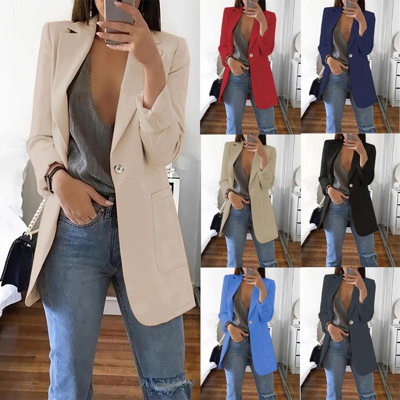 women for jacket suit button single temperament cardigan