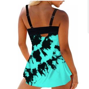stitching sexy bikini style Skirt color contrast split