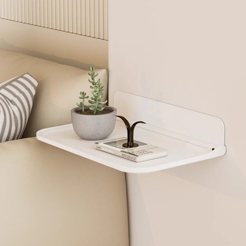 可折叠墙上置物架浴室厕所床头手机免打孔宿舍收纳架机顶盒架神器