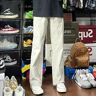 清爽美式 弯刀休闲百搭直筒长裤 冲锋裤 机能裤 斜切工装 2026年春夏季