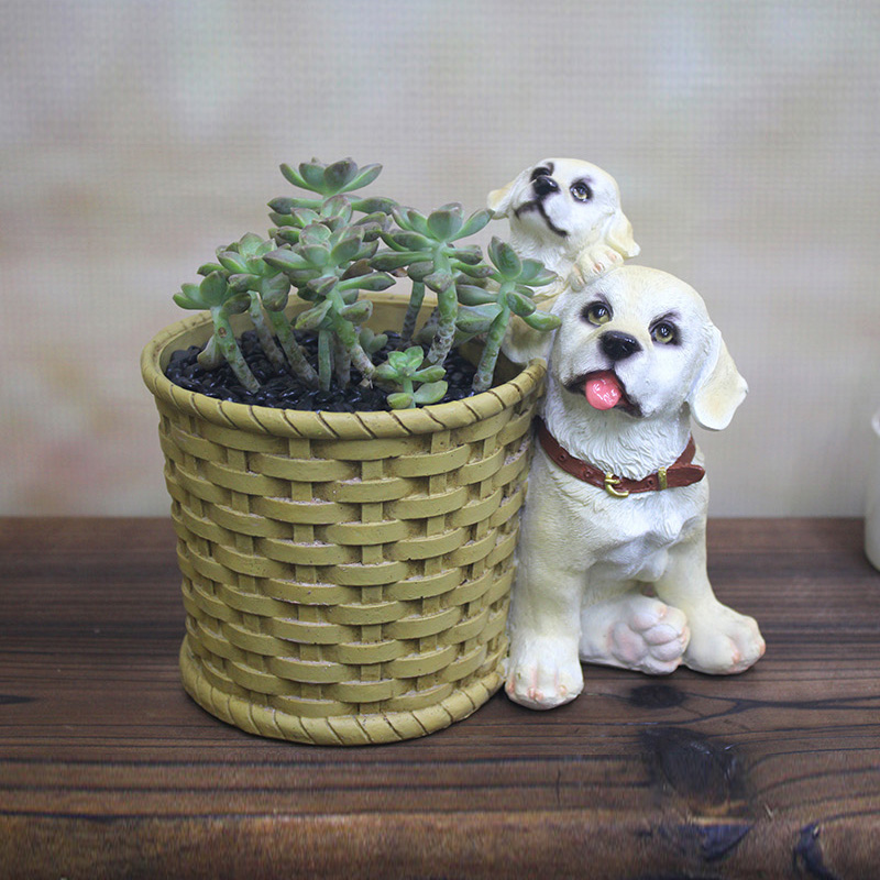 小动物花盆造景庭院花园多肉