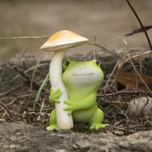 造景装饰小青蛙小摆件水族馆鱼缸装饰微景观生态瓶花园流水工艺品
