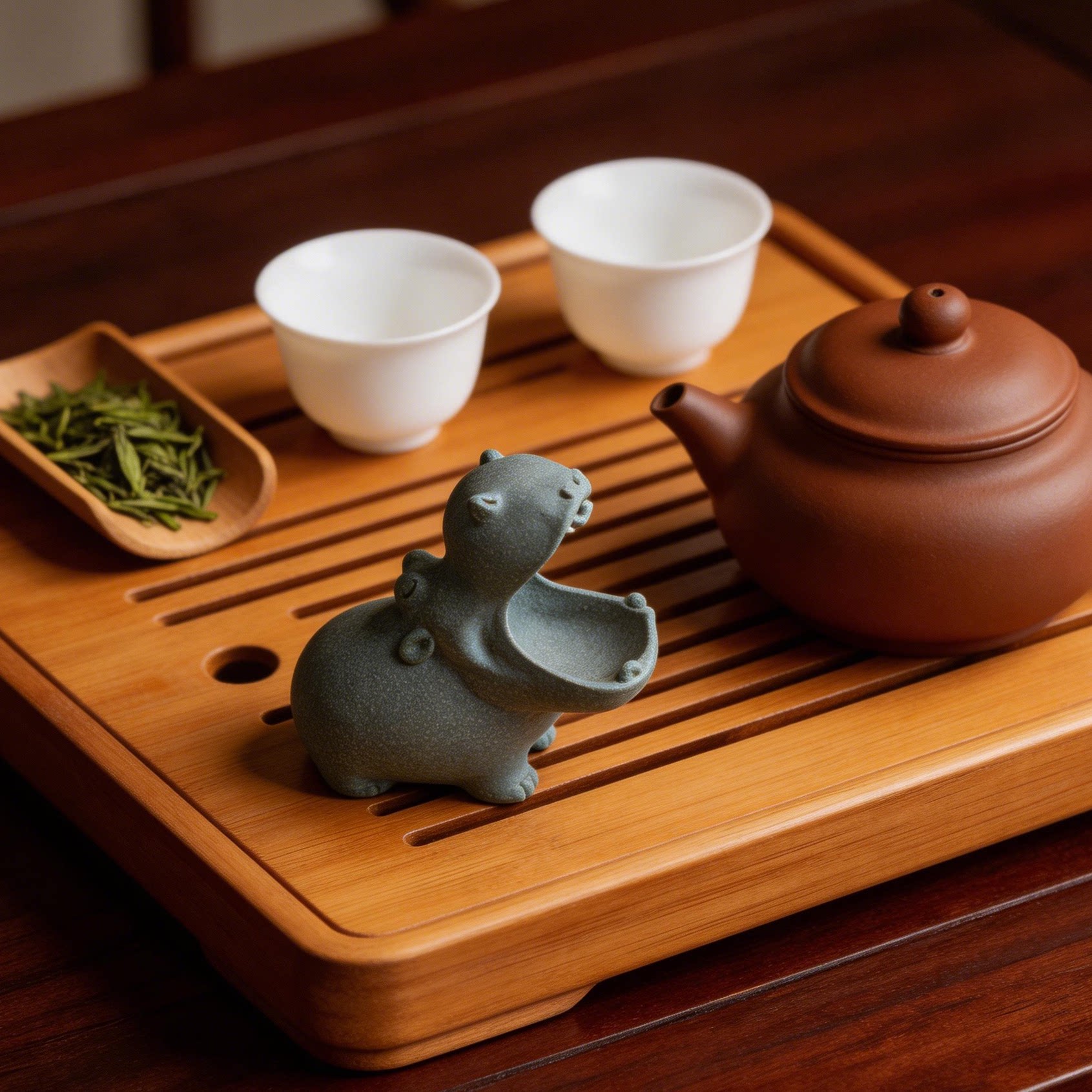 原创金刚大猩猩茶宠摆件鱼缸草缸装饰下沉摆件桌面摆件泥元物硼砂