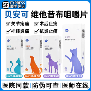 贝安可维他昔布咀嚼片宠物猫咪骨折抗炎镇痛关节神经炎狗狗止疼药