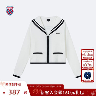 KSWISS盖世威外套女 夏季 休闲潮流轻薄户外透气针织上衣 199916