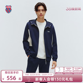 KSWISS盖世威外套男冬季 简约保暖休闲连帽针织运动上衣1010789