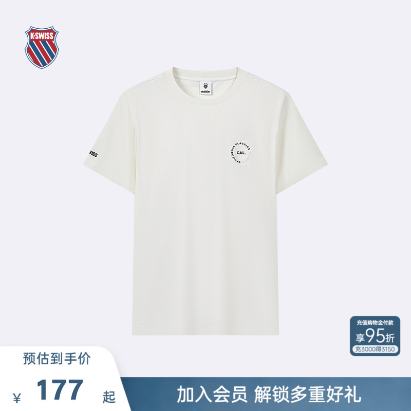 KSWISS盖世威T恤男运动时尚短袖