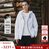 新款 KSWISS盖世威鹅绒羽绒服女 25冬季 保暖休闲运动厚外套1912151