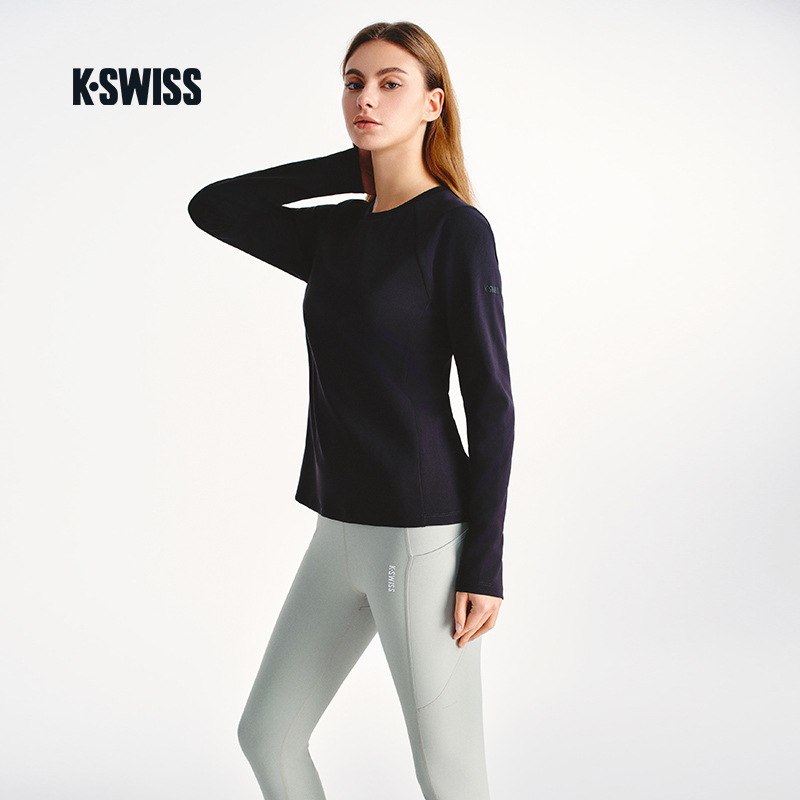 KSWISS盖世威T恤女百搭针织上衣