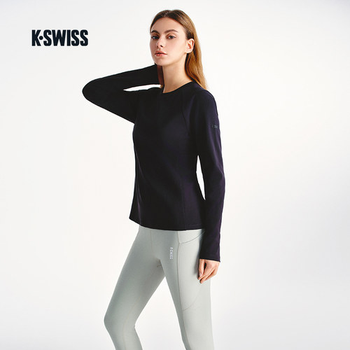 KSWISS盖世威T恤女百搭针织上衣