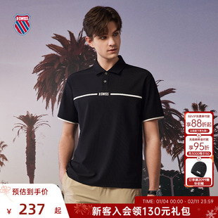 KSWISS盖世威POLO衫男 夏季潮流时尚休闲翻领透气短袖T恤 109867