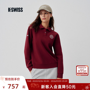 时尚 KSWISS盖世威POLO衫 新款 25秋季 舒适运动休闲上衣1912108 女