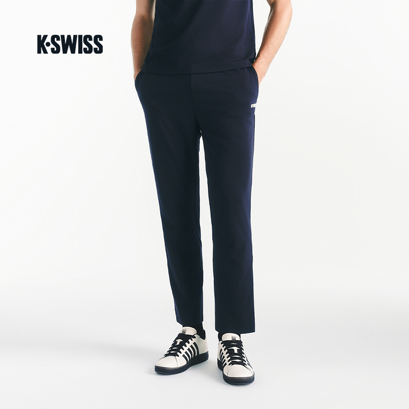 KSWISS盖世威男裤25新款 时尚休闲经典百搭针织长款运动裤1011630