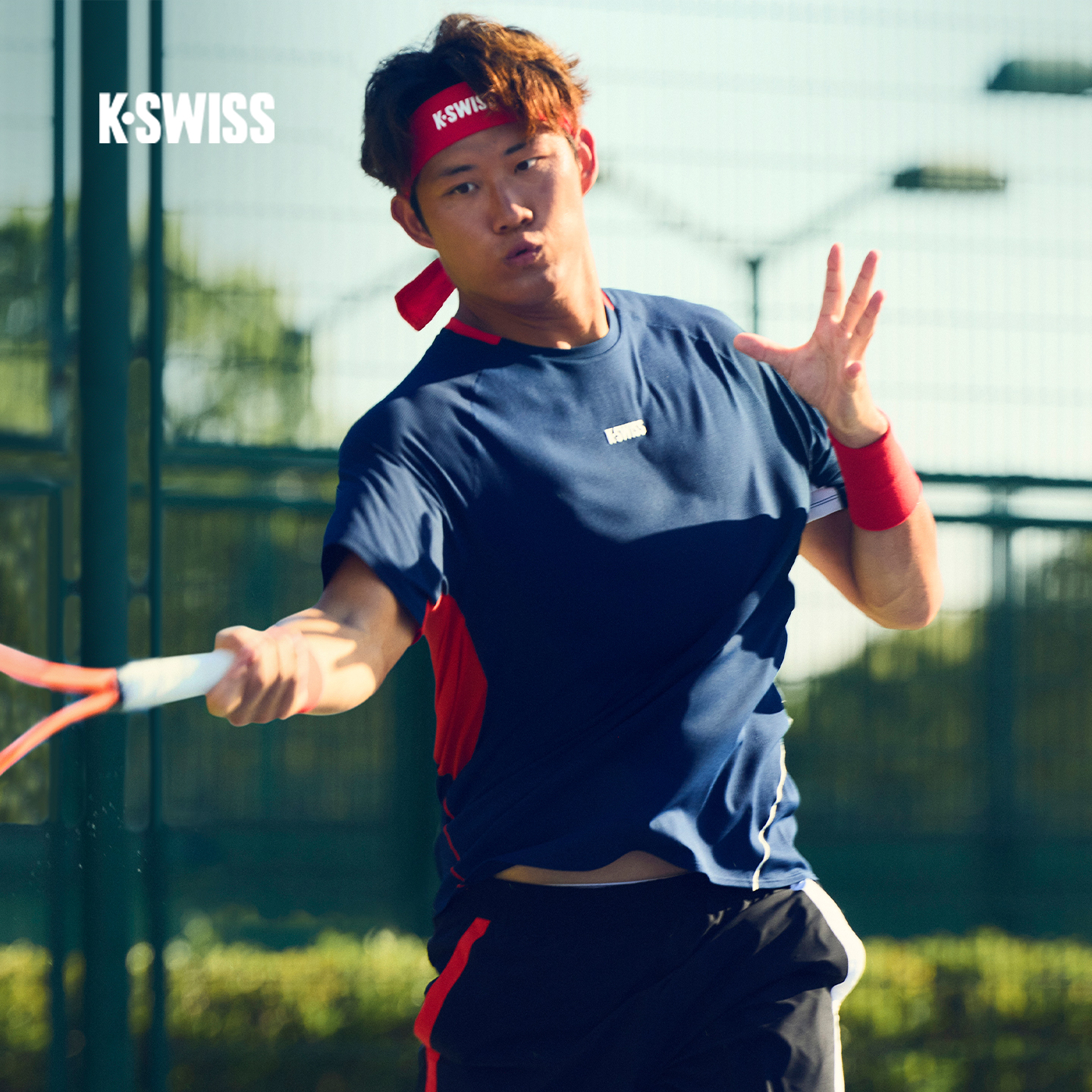 KSWISS盖世威T恤男时尚百搭短袖