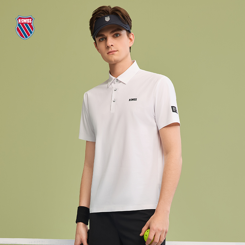 KSWISS盖世威POLO衫男夏季透气吸湿舒适短袖T恤运动上衣1010020