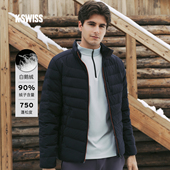 简约保暖外套1012087 新款 KSWISS盖世威轻薄鹅绒羽绒服男 25冬季