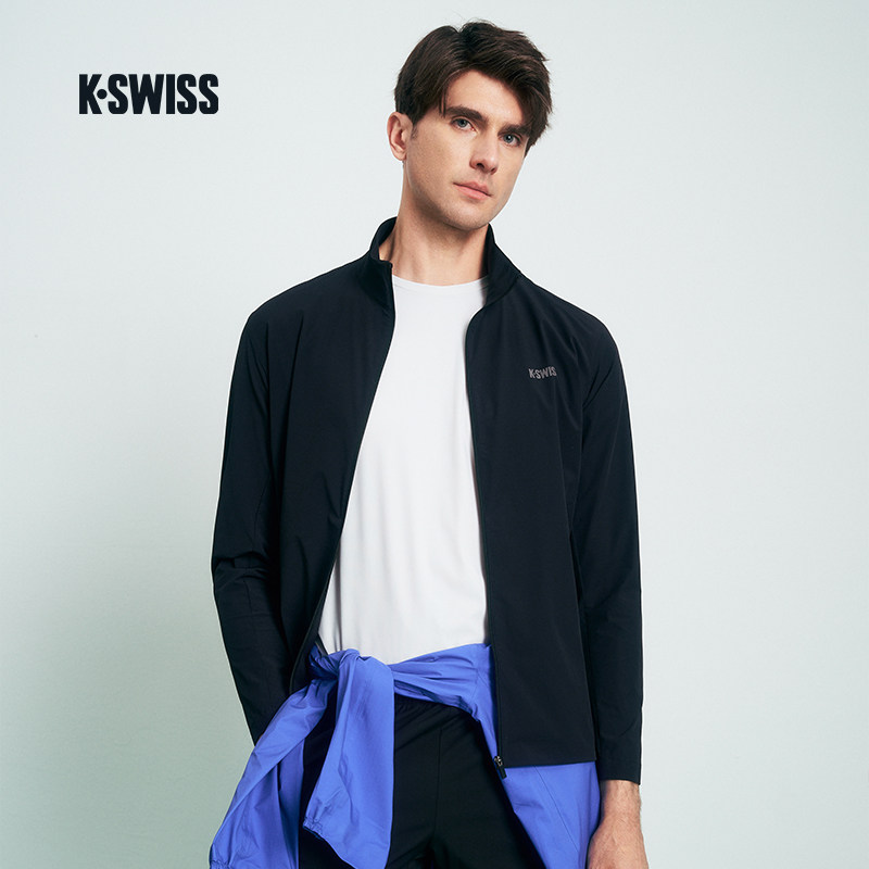 KSWISS盖世威外套男新款 休闲时尚百搭经典梭织运动上衣1011636