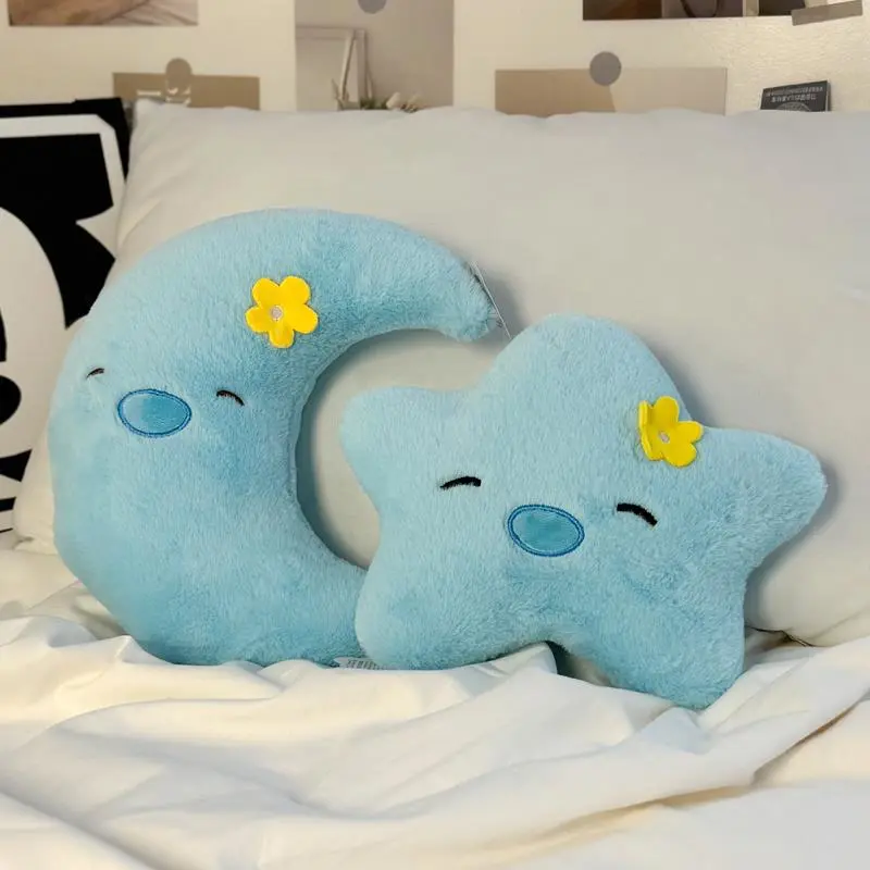 公仔布娃娃月亮毛绒玩具抱枕小抓机玩偶可爱婚礼抛洒婚庆星星批发