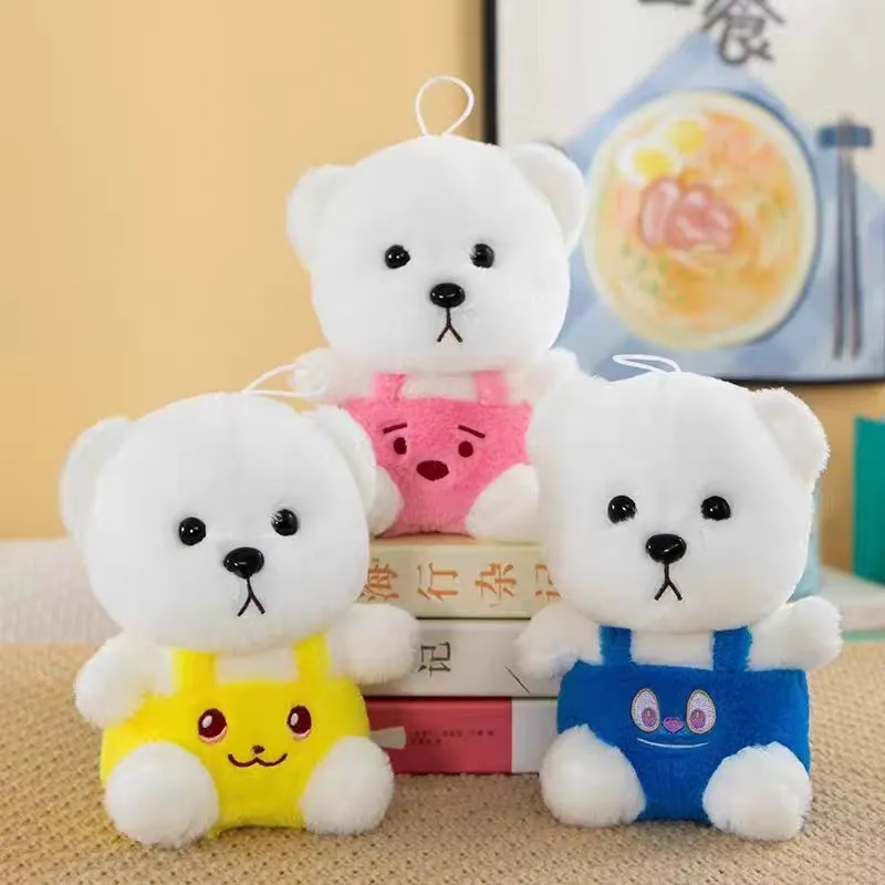 可爱背带熊公仔抱枕玩具