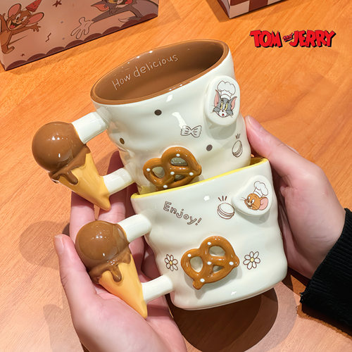 猫和老鼠联名陶瓷马克杯生日礼物
