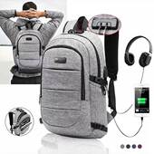 Backpack USB Women Men theft Travel Anti Laptop Charging Bag