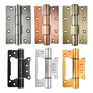 隐形门专用合页定位闭门器液压缓冲弹簧回弹合页自动关门自闭铰链