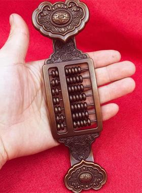 古玩铜器收藏鎏金五福如意