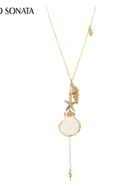 Cello Sonata25春夏新款  金色海洋贝壳项链