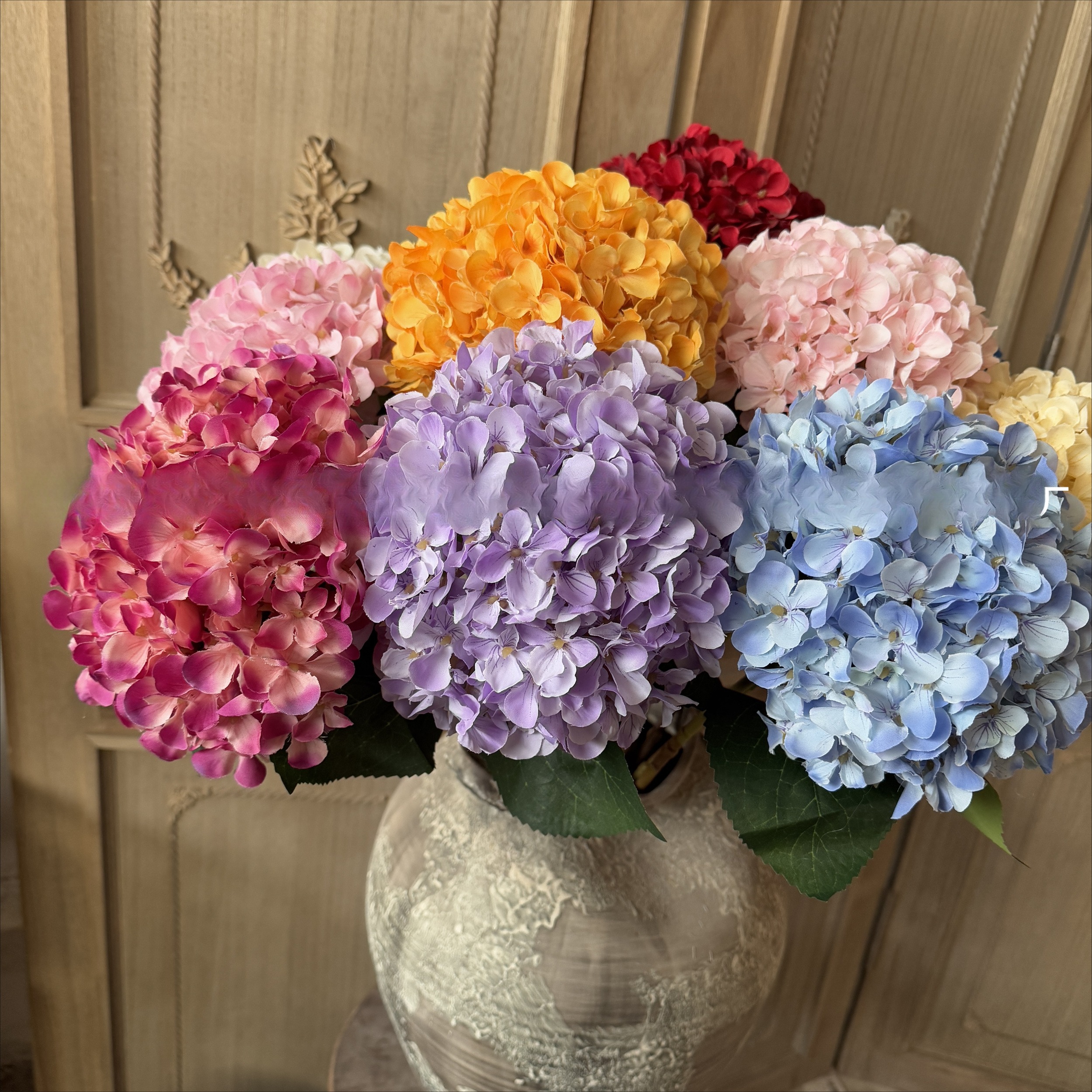 单枝无尽夏绣球 3D打印加密大绣球家居装饰摆设摄影花艺道具假花