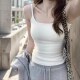 美背外穿修身 修身 纯棉内搭2026早秋新款 无胸垫白色吊带背心女夏季