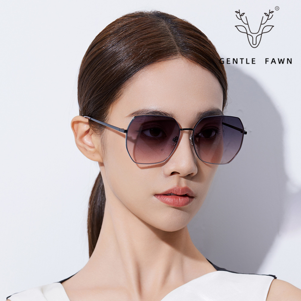 S5511 时尚大框太阳镜女2023新款潮百搭大脸显瘦墨镜出行开车眼镜