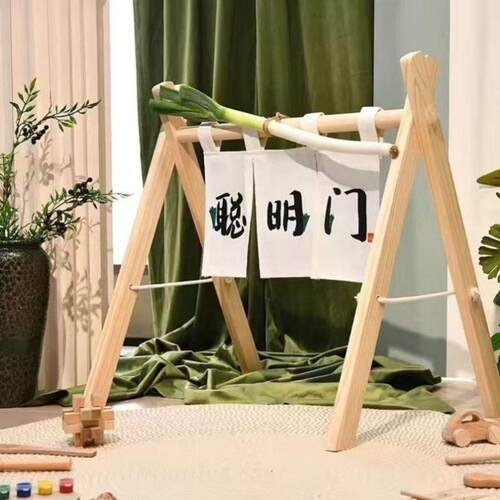 过聪门道具聪明门木架婴儿抓周