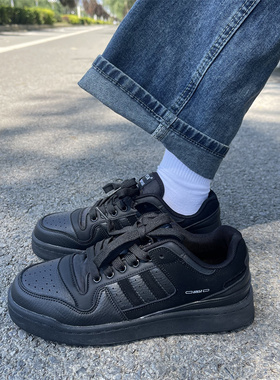 ins美式复古黑色德训鞋女ulzzang2025秋季低帮透气轻便情侣板鞋潮