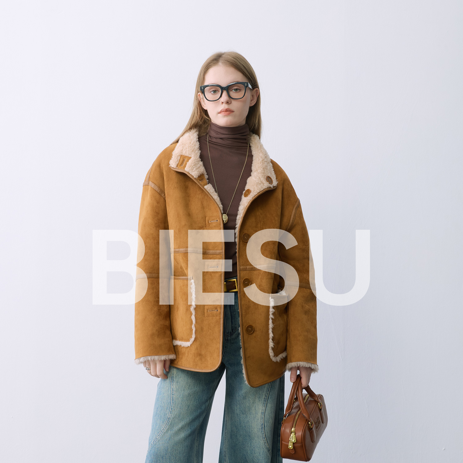 【所有女生的衣橱直播间】别素 两穿羊毛颗粒外套